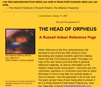 The Head of Orpheus in 2001 screenshot
